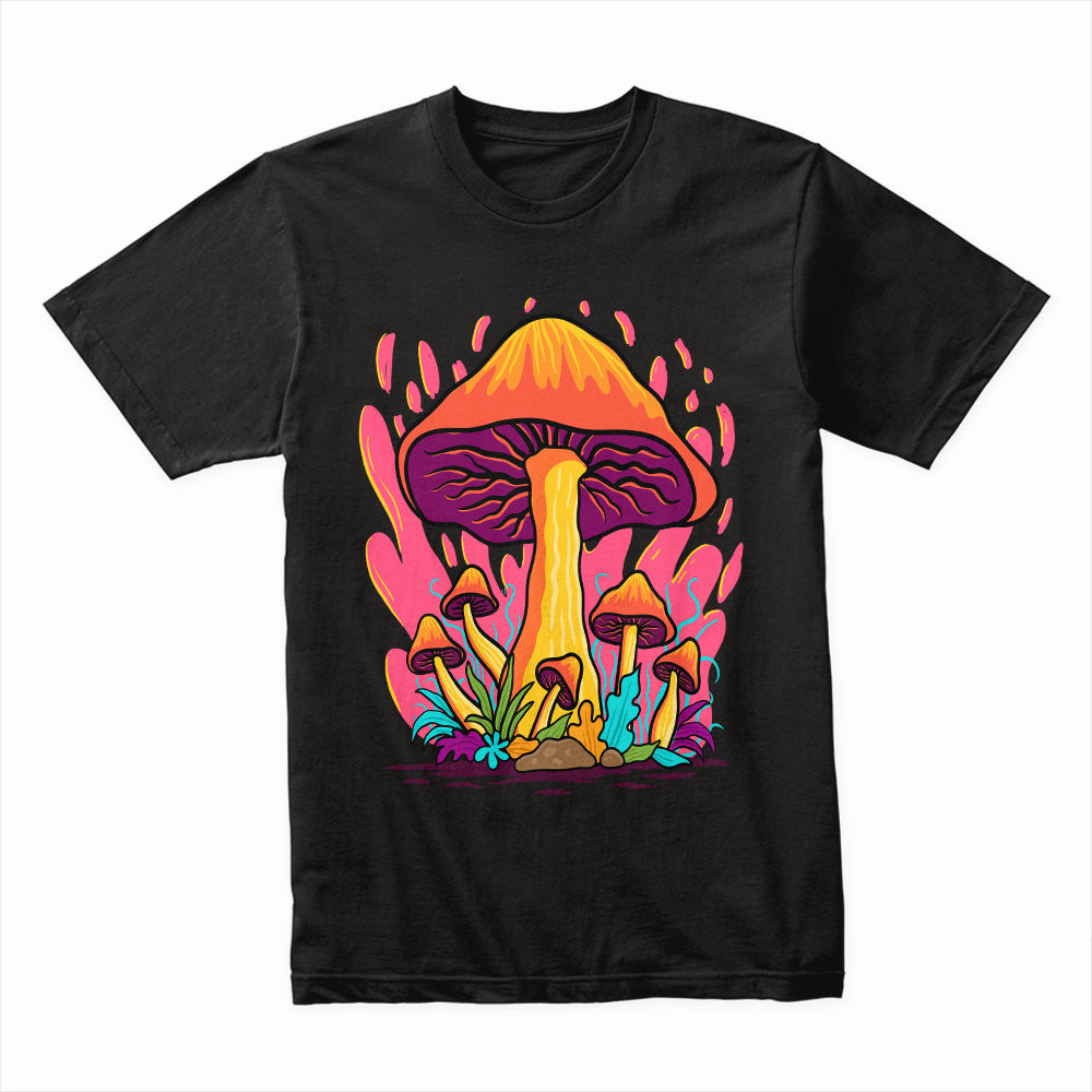 Psychedelic Orange Mushroom Shirt