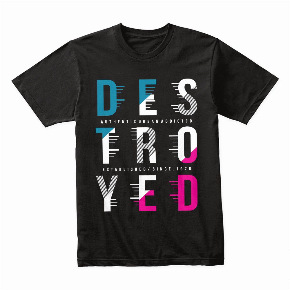 Destroyed Typography Shirt