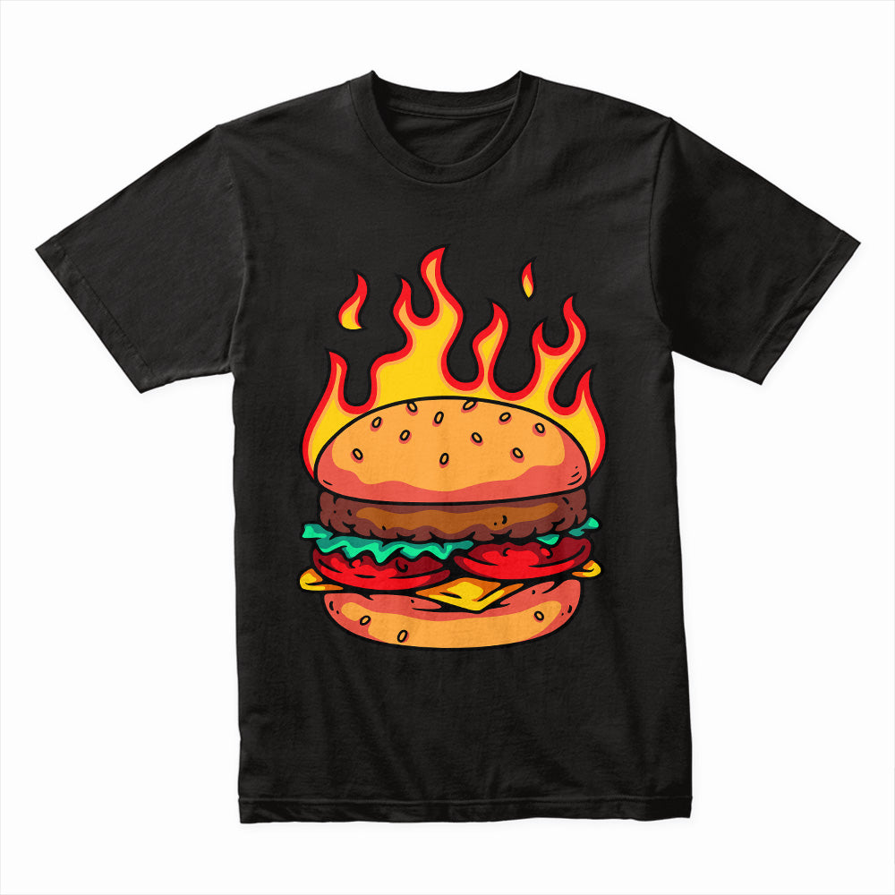 Flaming Burger Shirt