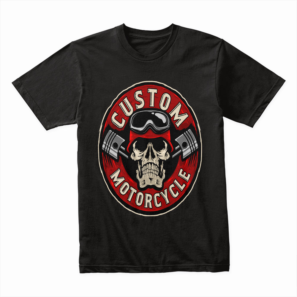 Custom Motorcycle Skull Shirt