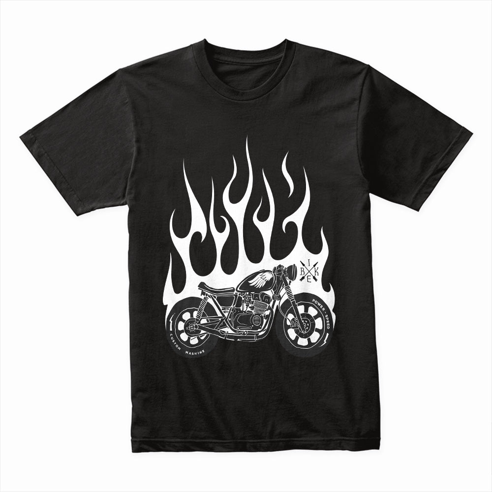 Flaming Motorcycle Shirt