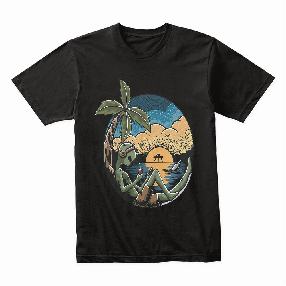 Alien Beach Vacation Shirt