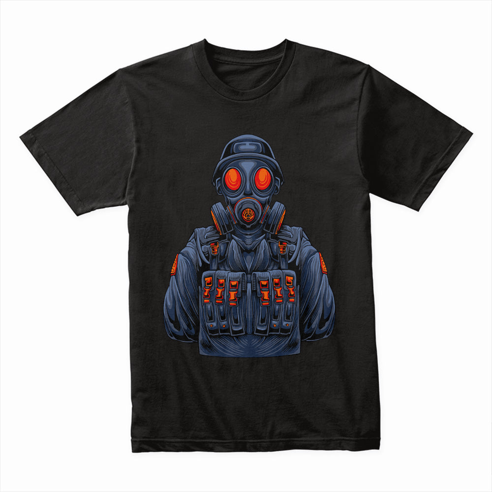 Gas Mask Soldier Shirt