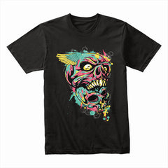 Neon Zombie Skull Shirt
