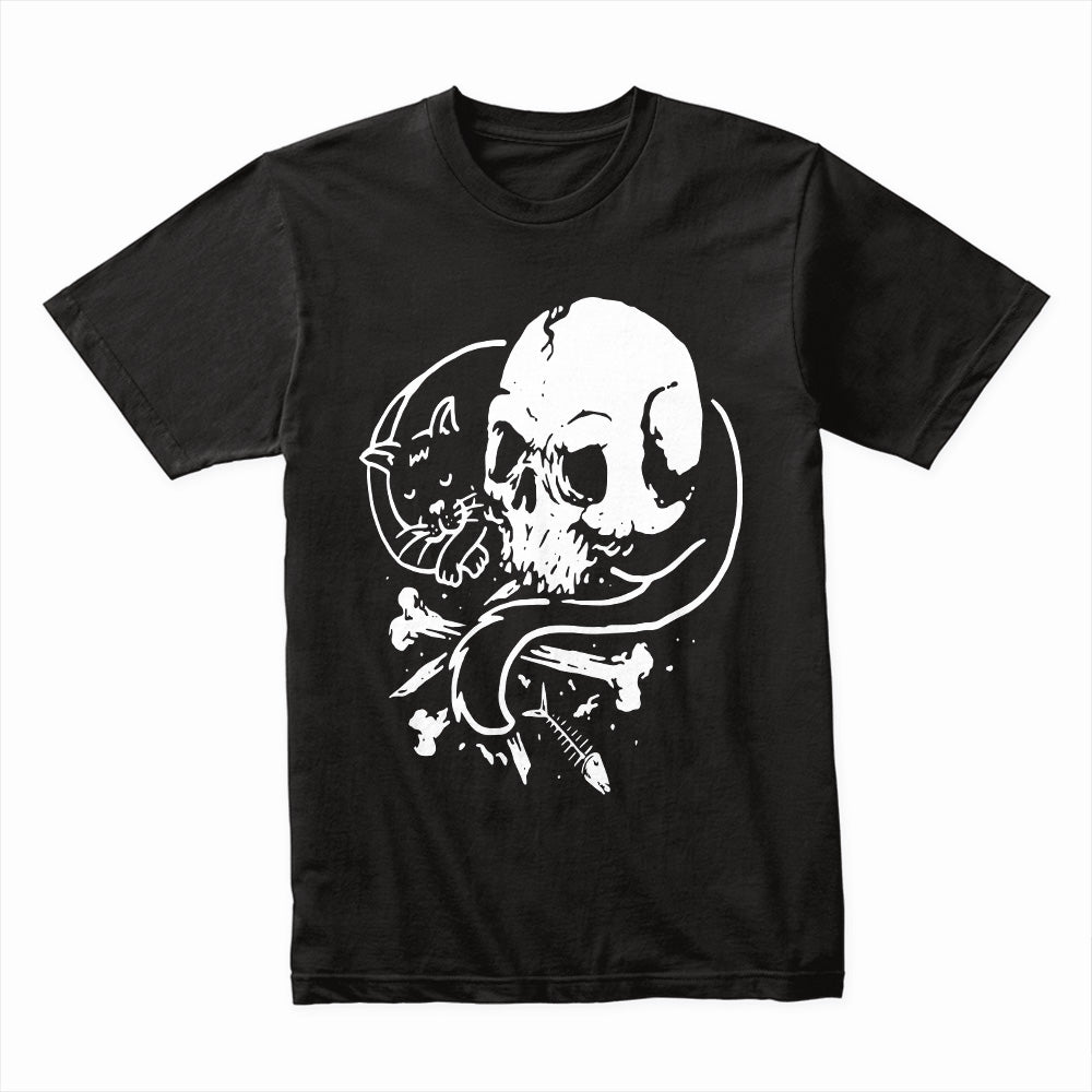 Skull Cat Bones Shirt