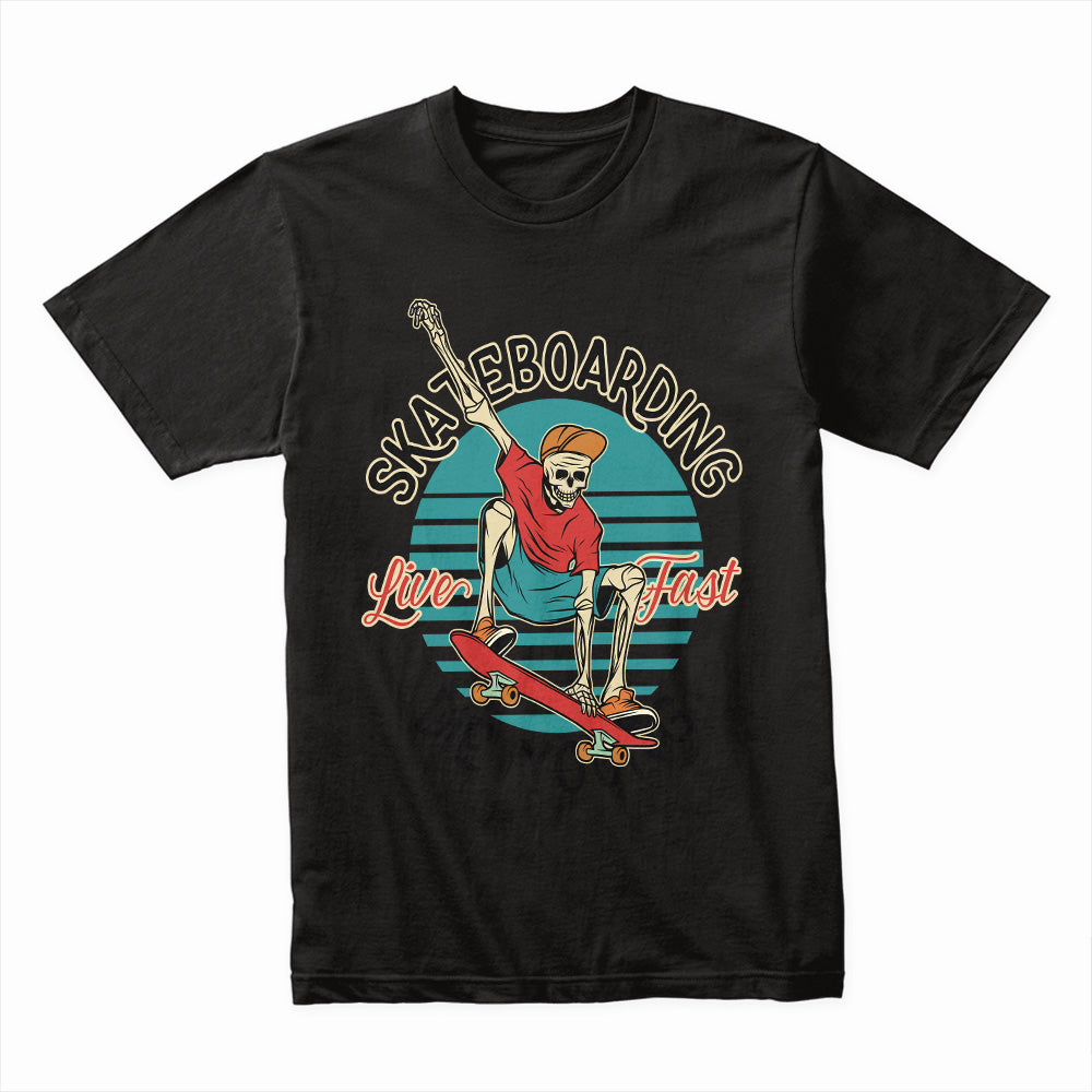 Skeleton Skateboarding Shirt