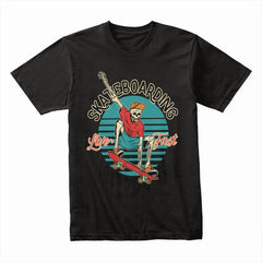 Skeleton Skateboarding Shirt
