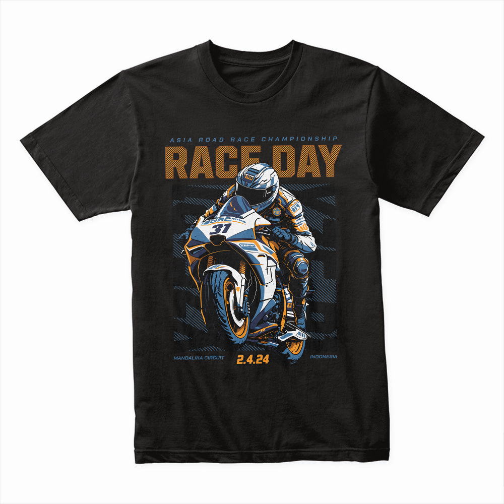 Race Day T-Shirt – High-Speed Motorcycle Racing Championship Tee