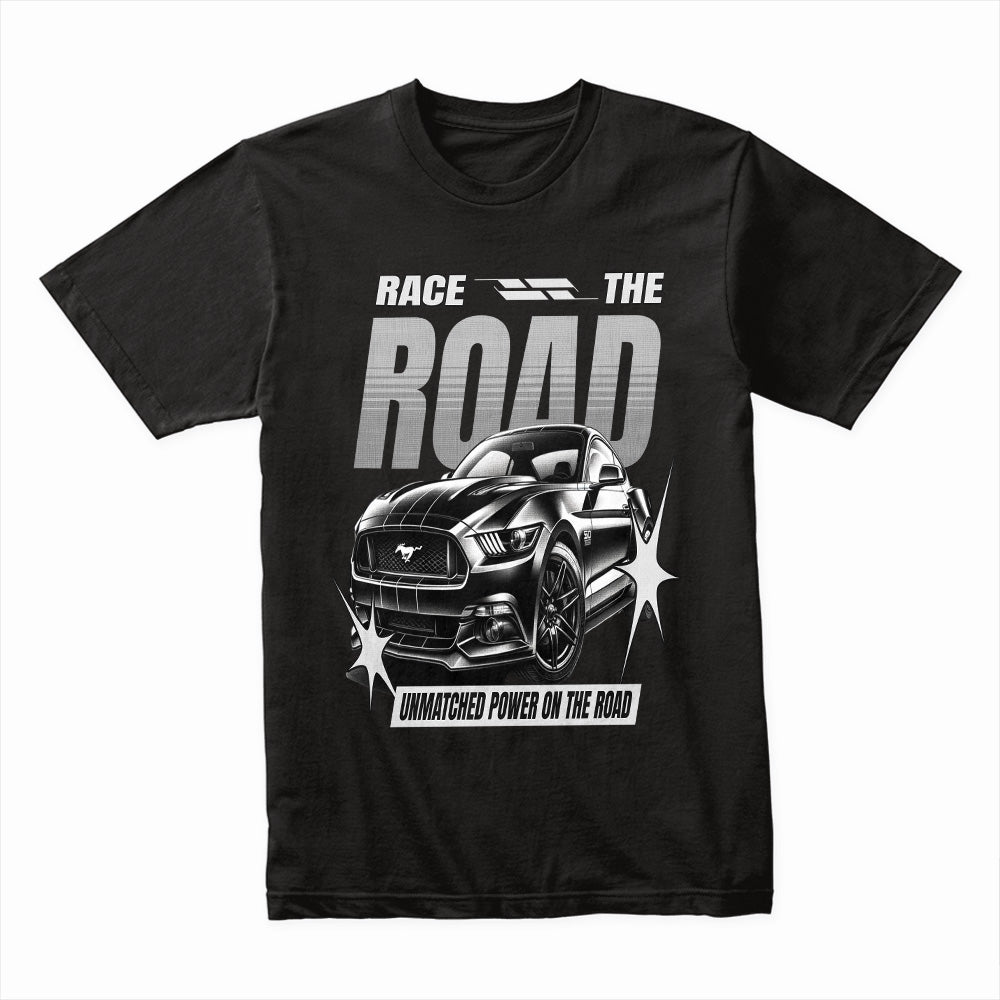 Race The Road T-Shirt – Unmatched Power Muscle Car Edition