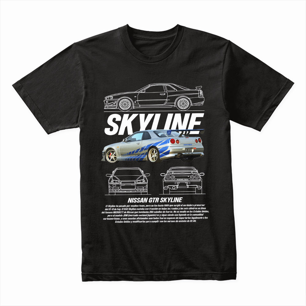 Nissan Skyline GTR R34 T-Shirt – JDM Performance Icon Edition