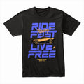 Ride Fast Live Free Racing T-Shirt – Speed & Freedom Edition