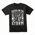 Riders on the Storm T-Shirt – Skull Biker Thunder Ride Tee