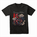 Rooster Rider T-Shirt – Samurai Biker Bushido Spirit Tee