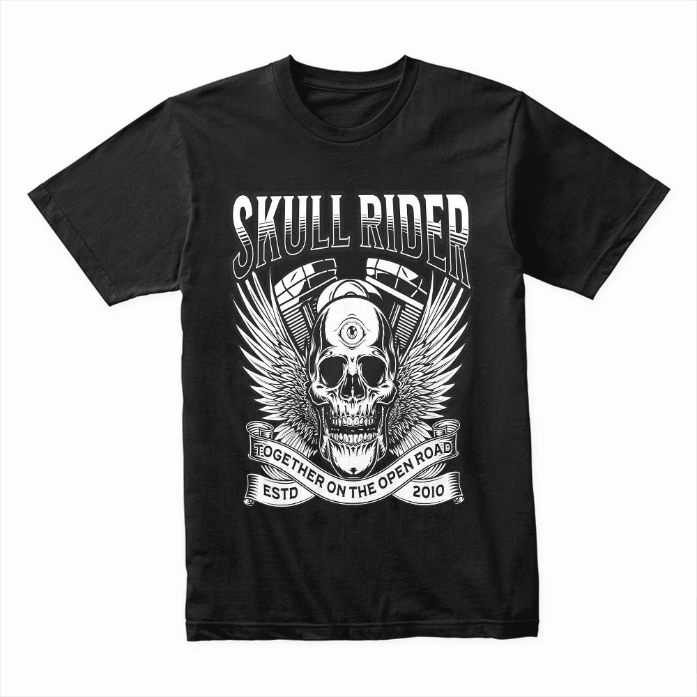Skull Rider T-Shirt – Third Eye Biker Spirit Tee