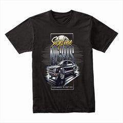 Skyline Nights: Retro JDM Elegance in Motion T-Shirt
