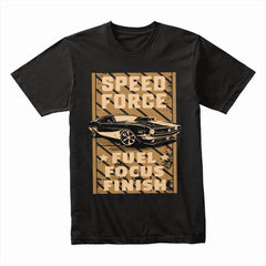 Speed Force Muscle Car T-Shirt – Fuel, Focus, Finish Edition