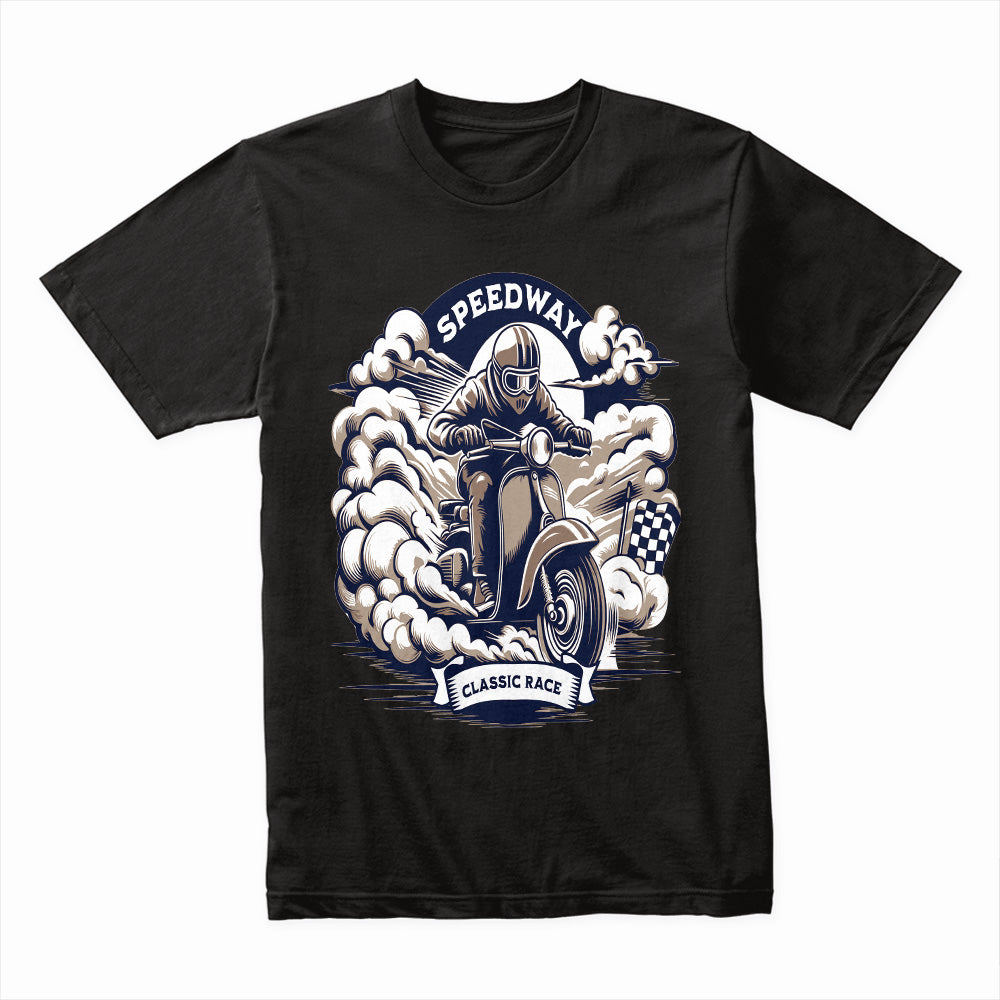 Speedway Classic Race T-Shirt – Retro Motorcycle Racing Tee