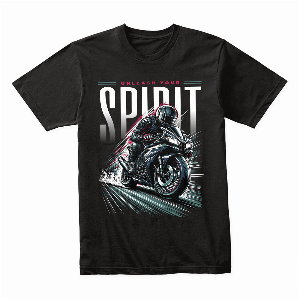 Unleash Your Spirit T-Shirt – Speed Racer Sportbike Moto Tee