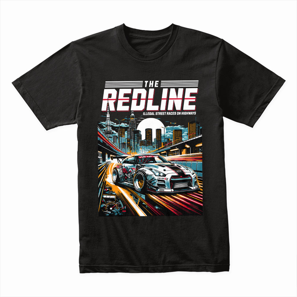 The Redline – Illegal Street Racing Highway Drift T-Shirt