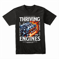 Thriving Engines – V8 Power & Performance Evolution T-Shirt