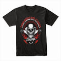 Turn Roads Into Stories – Vintage Biker Skull T-Shirt