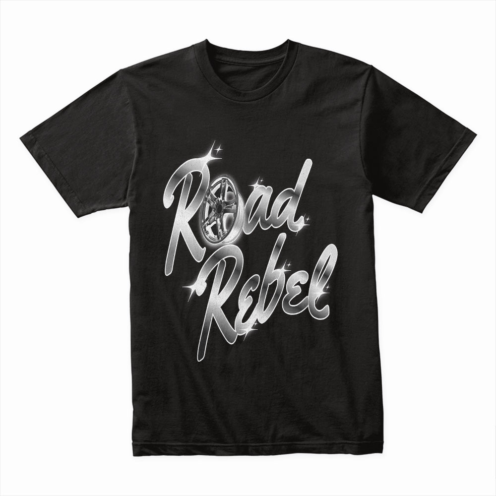 Road Rebel – Chrome Street Style Car Enthusiast T-Shirt