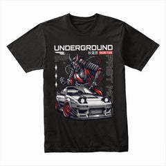 Underground Racing Team – Samurai JDM Warrior Street T-Shirt