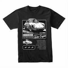 Vintage Porsche Carrera Turbo Engine – Retro Car Enthusiast T-Shirt