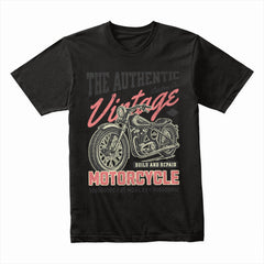Vintage Motorcycle T-Shirt – Classic Biker Heritage Apparel