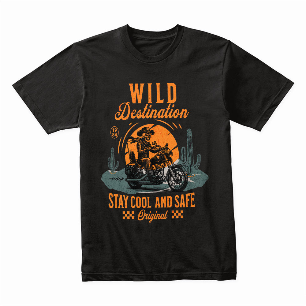 Wild Destination Biker T-Shirt – Stay Cool and Safe on the Open Road