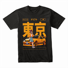 Tokyo Drift Girl — Anime Style JDM Street Racing T-Shirt
