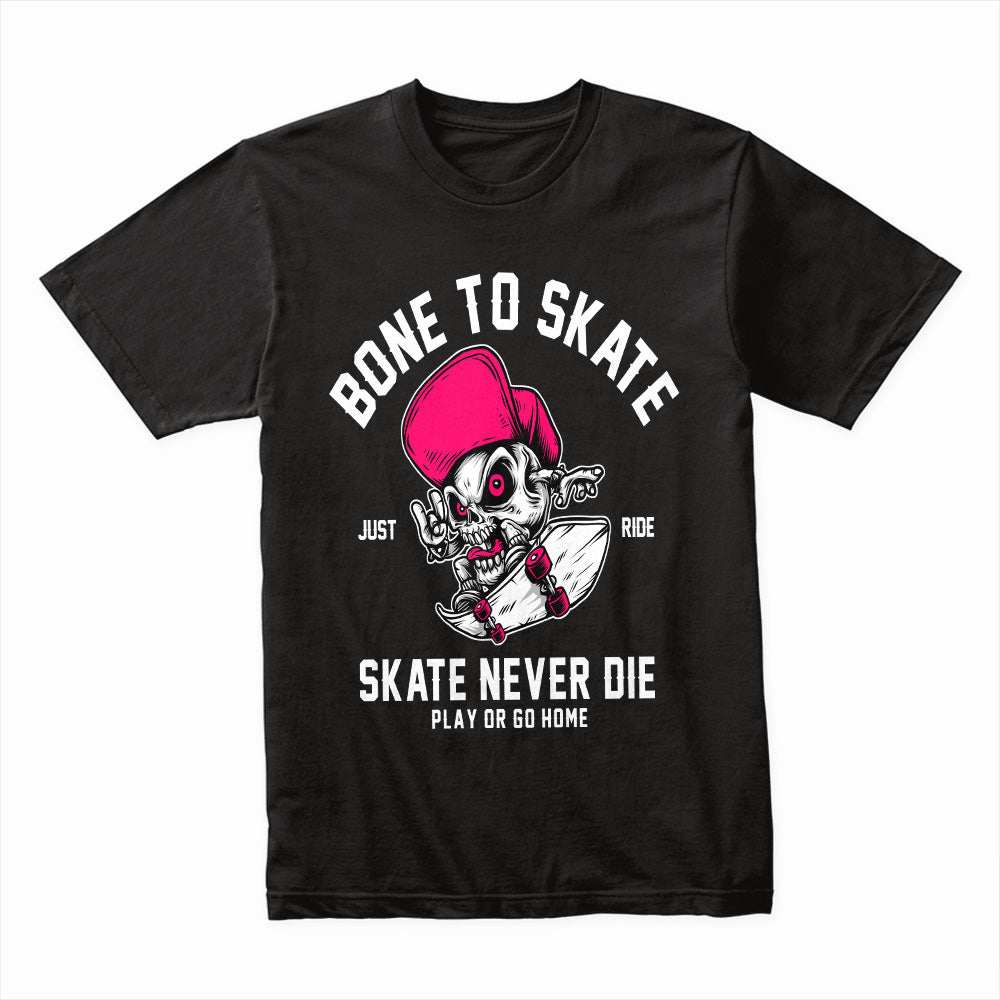 Bone to Skate – Rebel Rider Skull Tee