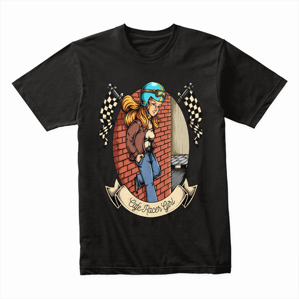 Throttle Beauty: Café Racer Girl Tee