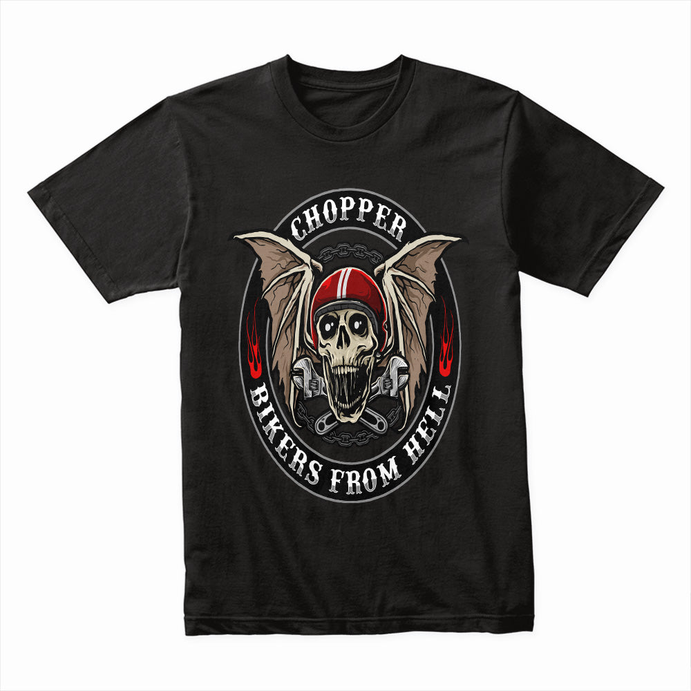 Bikers From Hell - Chopper Skull Rider Tee