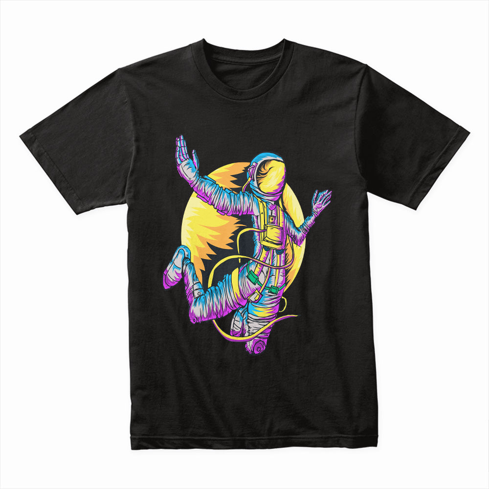 Cosmic Drift - Neon Astronaut Adventure Tee