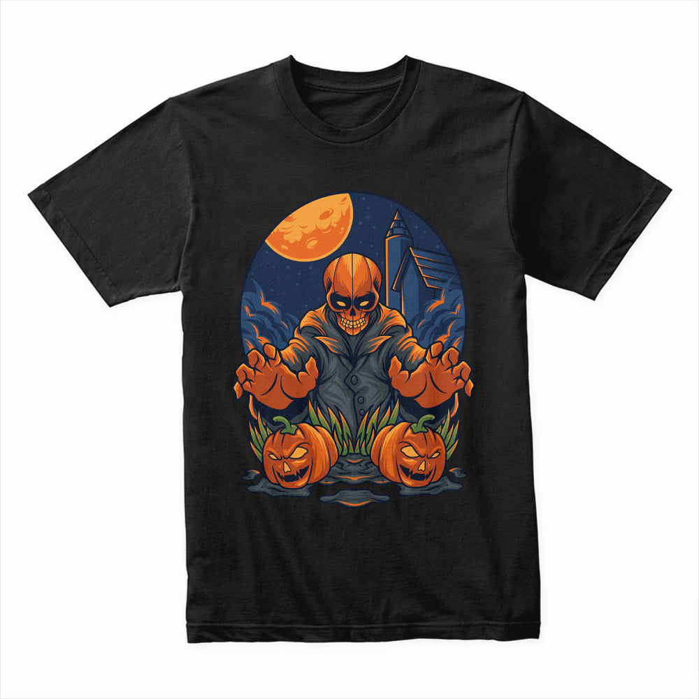 Pumpkin Reaper: Midnight Harvest Horror Tee
