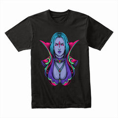 Sorceress of the Abyss: Neon Enchantress Tee