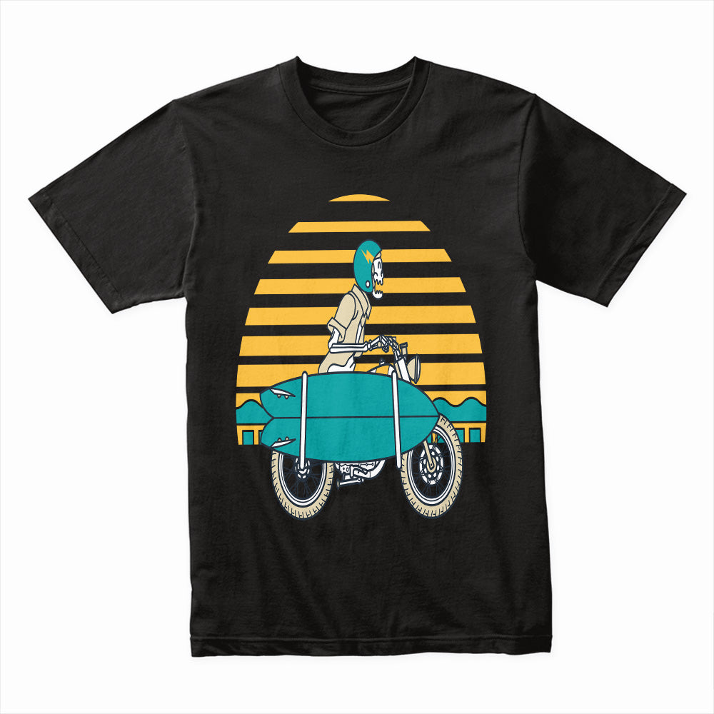 Sunset Rider: Skeleton Surf Escape Tee