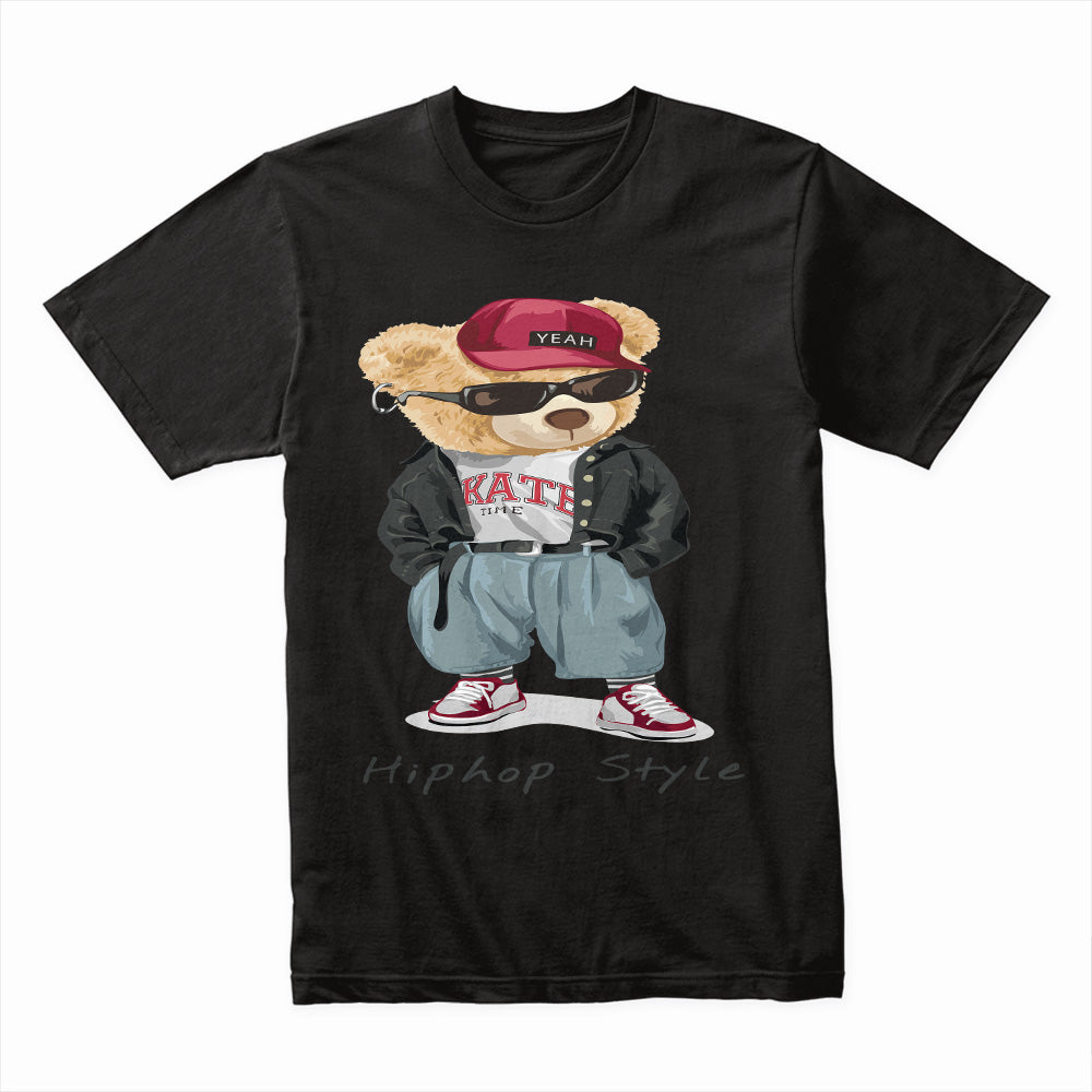 Street Bear Vibe: Hip-Hop Style Tee