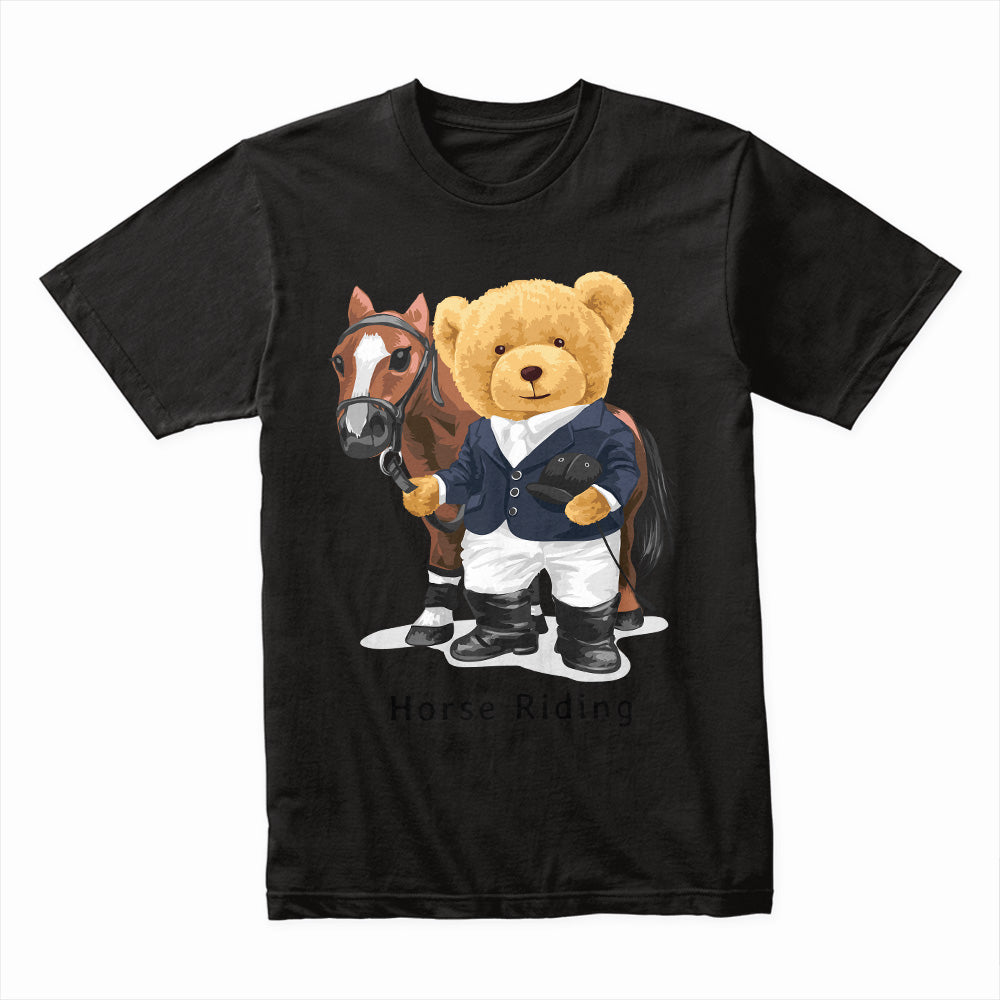 Equestrian Bear: Horse Riding Champion Tee