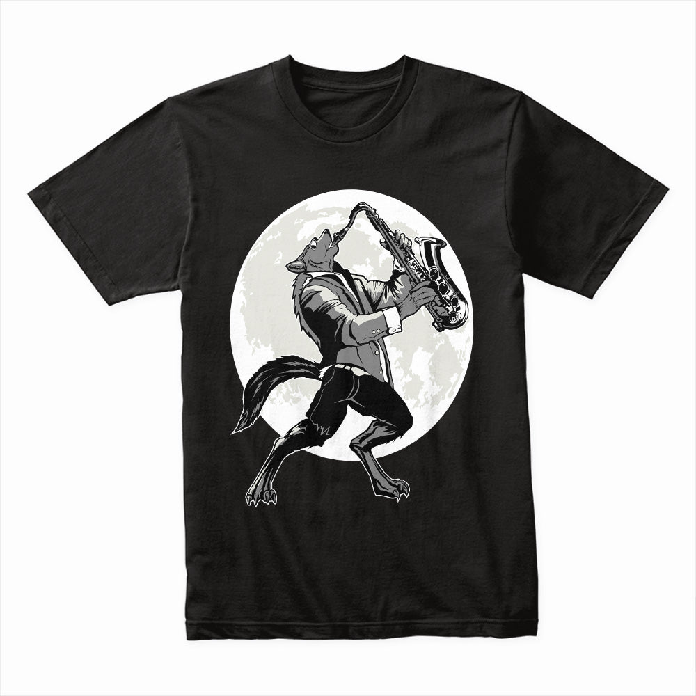 Moonlight Howl – Sax Werewolf Groove Tee