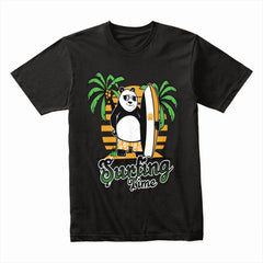 Surf & Chill – Panda Wave Rider Tee