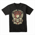 True Love Never Dies – Gothic Skull & Snake Tattoo-Inspired T-Shirt