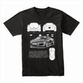 Audi R8 Supercar Blueprint T-Shirt