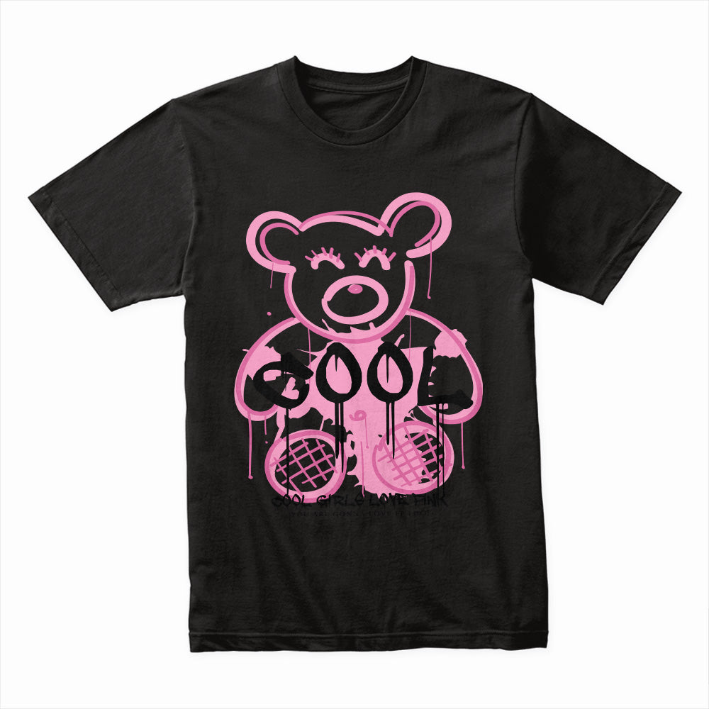 Cool Drip Bear – Pink Graffiti Queen Tee