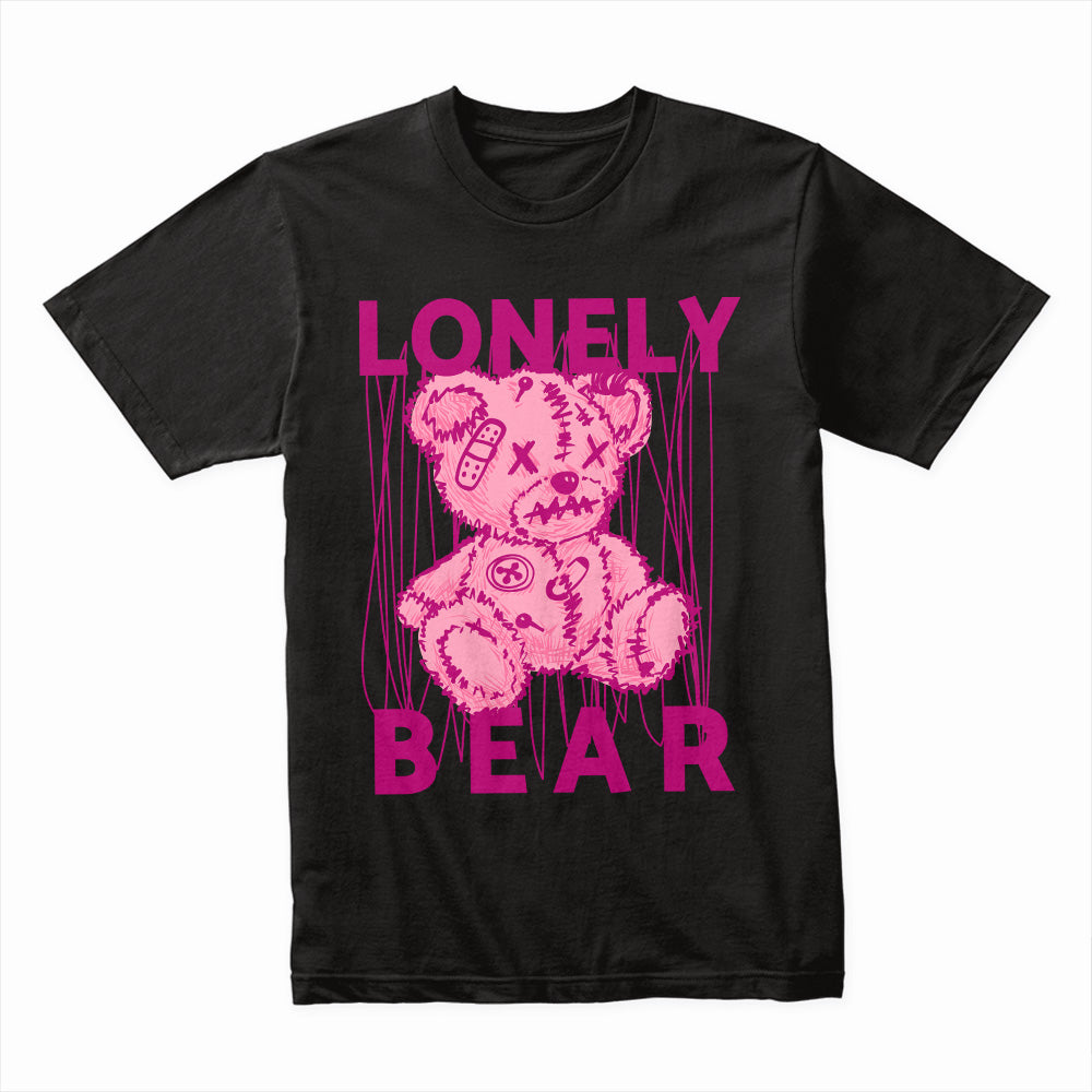 Lonely Strings – Stitched Silence Bear Tee