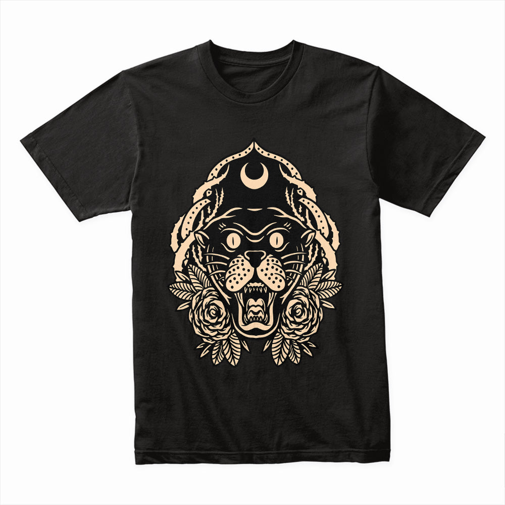 Black Rose Panther Shirt