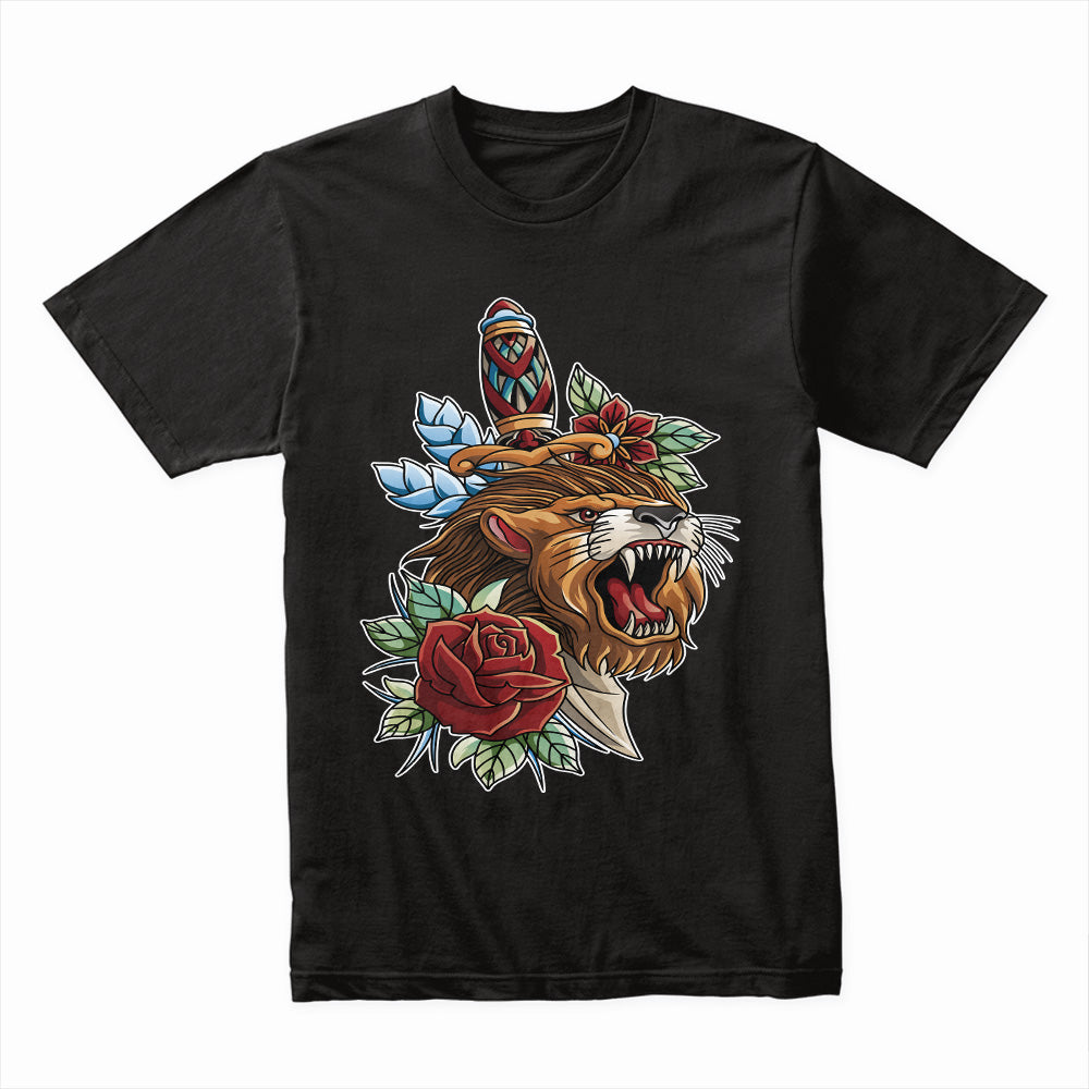 Dagger Lion Tattoo Shirt