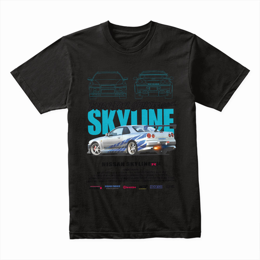 Skyline Legend: Brian Earl Spilner Edition — JDM R34 T-Shirt