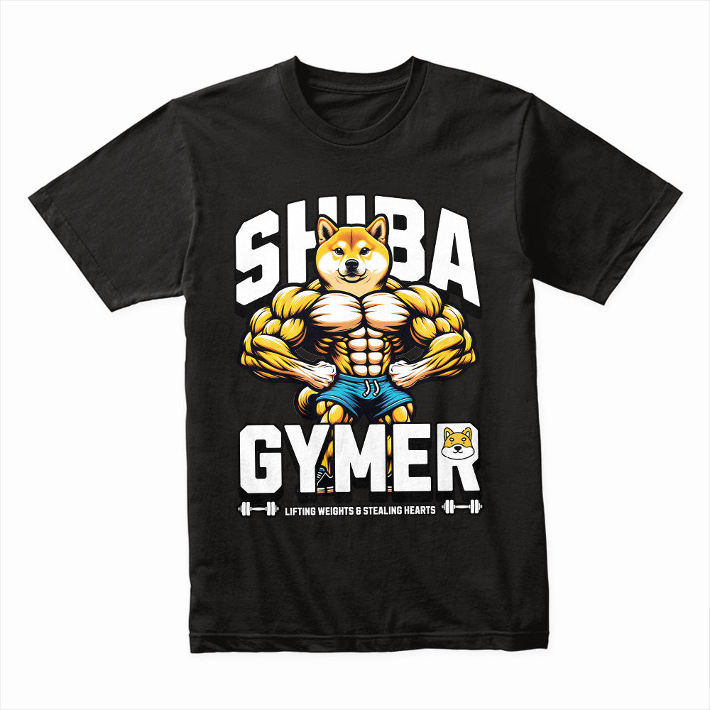"Shuba Gymer" Funny Gym Doge T-Shirt – Lift Heavy, Steal Hearts